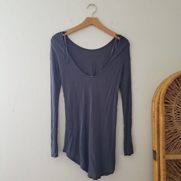 Zara Gray T-Shirt Collection Top S - Picture 2 of 4